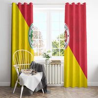 Italy Sicilia Window Curtain Triskeles With Lemons - Wonder Print Shop