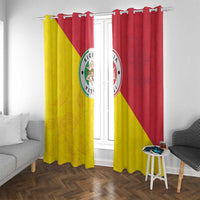 Italy Sicilia Window Curtain Triskeles With Lemons - Wonder Print Shop
