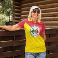 Italy Sicilia Women Polo Shirt Triskeles With Lemons - Wonder Print Shop