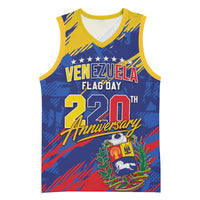 Personalized Venezuela Flag Day Basketball Jersey 220th Anniversary Heritage Pride