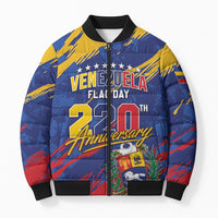 Personalized Venezuela Flag Day Bomber Puffer Jacket 220th Anniversary Heritage Pride