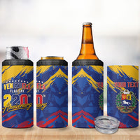 Personalized Venezuela Flag Day 4 in 1 Can Cooler Tumbler 220th Anniversary Heritage Pride