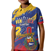 Personalized Venezuela Flag Day Kid Polo Shirt 220th Anniversary Heritage Pride
