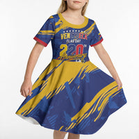 Personalized Venezuela Flag Day Kid Short Sleeve Dress 220th Anniversary Heritage Pride