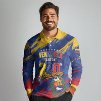 Personalized Venezuela Flag Day Long Sleeve Polo Shirt 220th Anniversary Heritage Pride