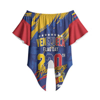 Personalized Venezuela Flag Day Off Shoulder Wrap Waist Top 220th Anniversary Heritage Pride