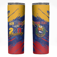 Personalized Venezuela Flag Day Skinny Tumbler 220th Anniversary Heritage Pride