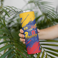 Personalized Venezuela Flag Day Skinny Tumbler 220th Anniversary Heritage Pride