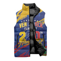 Personalized Venezuela Flag Day Sleeveless Puffer Jacket 220th Anniversary Heritage Pride