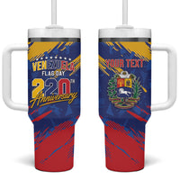 Personalized Venezuela Flag Day Tumbler With Handle 220th Anniversary Heritage Pride