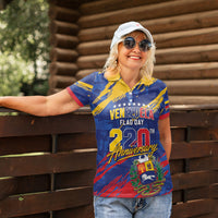 Personalized Venezuela Flag Day Women Polo Shirt 220th Anniversary Heritage Pride