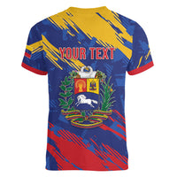 Personalized Venezuela Flag Day Women V-Neck T-Shirt 220th Anniversary Heritage Pride