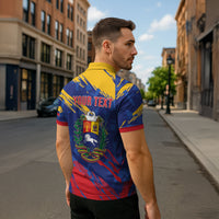 Personalized Venezuela Flag Day Zipper Polo Shirt 220th Anniversary Heritage Pride