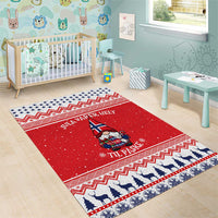 Norway Christmas Area Rug Lovely Nordic Gnome - Wonder Print Shop