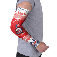 Norway Christmas Arm Sleeves Lovely Nordic Gnome - Wonder Print Shop