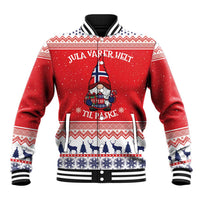 Norway Christmas Baseball Jacket Lovely Nordic Gnome - Wonder Print Shop