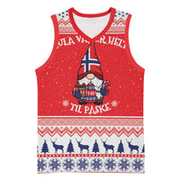 Norway Christmas Basketball Jersey Lovely Nordic Gnome - Wonder Print Shop