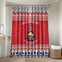 Norway Christmas Bathroom Set Lovely Nordic Gnome - Wonder Print Shop