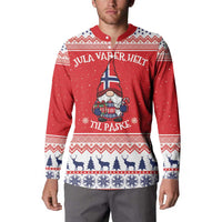 Norway Christmas Button Sweatshirt Lovely Nordic Gnome - Wonder Print Shop