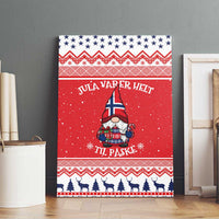 Norway Christmas Canvas Wall Art Lovely Nordic Gnome - Wonder Print Shop