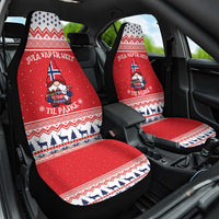 Norway Christmas Car Seat Cover Lovely Nordic Gnome - Wonder Print Shop