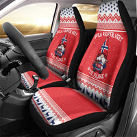 Norway Christmas Car Seat Cover Lovely Nordic Gnome - Wonder Print Shop