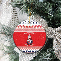 Norway Christmas Ceramic Ornament Lovely Nordic Gnome - Wonder Print Shop