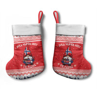 Norway Christmas Stocking Lovely Nordic Gnome - Wonder Print Shop