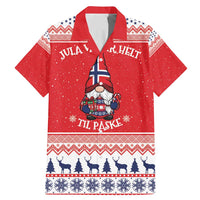 Norway Christmas Family Matching Mermaid Dress and Hawaiian Shirt Lovely Nordic Gnome - Wonder Print Shop