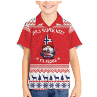 Norway Christmas Family Matching Mermaid Dress and Hawaiian Shirt Lovely Nordic Gnome - Wonder Print Shop