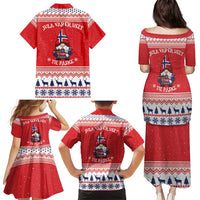 Norway Christmas Family Matching Puletasi and Hawaiian Shirt Lovely Nordic Gnome - Wonder Print Shop