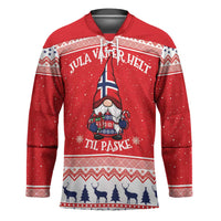 Norway Christmas Hockey Jersey Lovely Nordic Gnome - Wonder Print Shop