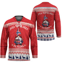 Norway Christmas Hockey Jersey Lovely Nordic Gnome - Wonder Print Shop