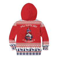 Norway Christmas Kid Hoodie Lovely Nordic Gnome - Wonder Print Shop