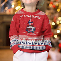 Norway Christmas Kid Ugly Christmas Sweater Lovely Nordic Gnome - Wonder Print Shop