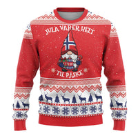 Norway Christmas Ugly Christmas Sweater Lovely Nordic Gnome - Wonder Print Shop