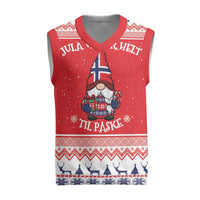 Norway Christmas Knitted V-Neck Vest Lovely Nordic Gnome - Wonder Print Shop