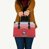 Norway Christmas Leather Bag Lovely Nordic Gnome - Wonder Print Shop