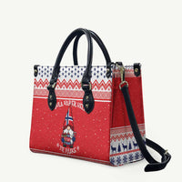 Norway Christmas Leather Bag Lovely Nordic Gnome - Wonder Print Shop
