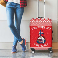 Norway Christmas Luggage Cover Lovely Nordic Gnome - Wonder Print Shop