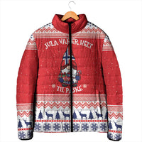 Norway Christmas Padded Jacket Lovely Nordic Gnome - Wonder Print Shop