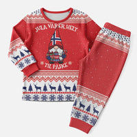Norway Christmas Pajama Set Lovely Nordic Gnome - Wonder Print Shop