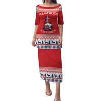 Norway Christmas Puletasi Lovely Nordic Gnome - Wonder Print Shop