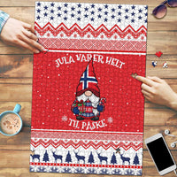 Norway Christmas Puzzle Lovely Nordic Gnome - Wonder Print Shop