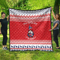 Norway Christmas Quilt Lovely Nordic Gnome - Wonder Print Shop