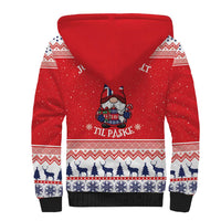 Norway Christmas Sherpa Hoodie Lovely Nordic Gnome - Wonder Print Shop