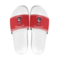 Norway Christmas Slide Sandals Lovely Nordic Gnome - Wonder Print Shop