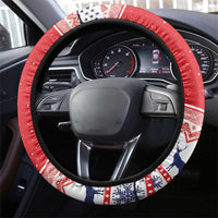 Norway Christmas Steering Wheel Cover Lovely Nordic Gnome - Wonder Print Shop