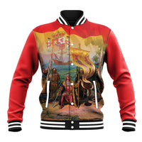 Spain National Day Baseball Jacket Christopher Columbus Discovery 1492