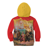 Spain National Day Kid Hoodie Christopher Columbus Discovery 1492